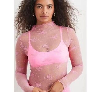 Aerie layering Lace tee